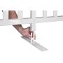 Zippity Outdoor Products ZP19026 Lightweight Portable Vinyl Picket Fence Kit w/Metal Base(42'' H x 92'' W), White