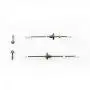 RC Car Parts Kits, 1:12 Metal Front Rear Axle Set, Gear Shaft DIY Modified Accessories for MN90 91 99 99S