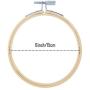 Caydo 12 Pieces 6 Inch Embroidery Hoops Set Bulk Bamboo Circle Cross Stitch Hoop Round Ring