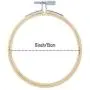 Caydo 12 Pieces 6 Inch Embroidery Hoops Set Bulk Bamboo Circle Cross Stitch Hoop Round Ring