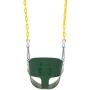 Eastern Jungle Gym Heavy-Duty High Back Half Bucket Toddler Swing Seat with Coated Swing Chains and Safety Strap