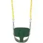 Eastern Jungle Gym Heavy-Duty High Back Half Bucket Toddler Swing Seat with Coated Swing Chains and Safety Strap