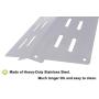 2pc Stainless Grill Heat Plate Replacement for Weber Genesis 300 and Most 2011 and Newer Genesis Grills, Original Part NO. Weber 7622, 65505, 62756