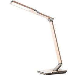 TaoTronics Gold Stylish Metal LED Desk Lamp, 5V/2A USB Port, 5 Color Modes, 6 Brightness Levels, Touch Control, Timer, Night Light for Living Bedroom Study Room Office