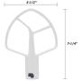 K5AB K5SS Stand Mixer Flat Beater Blade for Kitchen Aid 5-QT Coated Flat Beater 9707670 W10807813 PS983355 AP3881259
