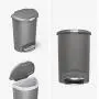 simplehuman 50 Liter / 13 Gallon Semi-Round Kitchen Step Trash Can, Grey Plastic With Secure Slide Lock simplehuman 50 Liter / 13 Gallon Semi-Round Kitchen Step Trash Can, Grey Plastic With Secure Slide Lock