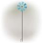 Alpine Corporation KIY102BL Metal Windmill Stake-Kinetic Spinner Outdoor Yard Art Decor, 52-Inch Tall, Blue