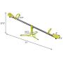 Costzon Kids Seesaw Swivel Teeter Totter Playground Equipment, 360 Degree Rotation (Metal Seesaw)