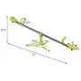 Costzon Kids Seesaw Swivel Teeter Totter Playground Equipment, 360 Degree Rotation (Metal Seesaw)