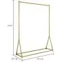 Heavy Duty Clothes Racks for Hanging Clothes Freestanding Clothing Rack Retail Display Metal Garment Hanger Rack for Storage Gold 59'' Heavy Duty Clothes Racks for Hanging Clothes Freestanding Clothing Rack Retail Display Metal Garment Hanger Rack for Storage Gold 59''