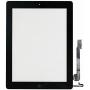 Fixcracked Touch Screen Replacement Parts Digitizer Glass Assembly for Ipad 4 + WiFi Antenna Cable and Professional Tool Kit (Black)