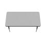 Correll AM2448-REC-15 Econoline Activity Table, Height Adjustable, 24''x48'', Rectangular Smooth & Hard Gray Granite Melamine Top, Heavy Duty Legs, 24''x48'' Rectangular, Multicolor Correll AM2448-REC-15 Econoline Activity Table, Height Adjustable, 24''x48'', Rectangular Smooth & Hard Gray Granite Melamine Top, Heavy Duty Legs, 24''x48'' Rectangular, Multicolor