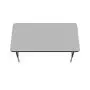 Correll AM2448-REC-15 Econoline Activity Table, Height Adjustable, 24''x48'', Rectangular Smooth & Hard Gray Granite Melamine Top, Heavy Duty Legs, 24''x48'' Rectangular, Multicolor