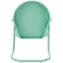 Crosley Furniture KO10004AQ Griffith 3-Piece Retro Metal Outdoor Seating Set with 2 Chairs and Side Table, Aqua