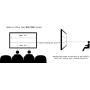 STR-235158-WAB Silver Ticket 2.35:1 4K Ultra HD Ready Cinema Format (6 Piece Fixed Frame) Projector Screen (2.35:1, 158'', Woven Acoustic Material)