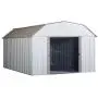 Arrow LX1014 10 x 14 ft. Barn Style Galvanized Taupe/Eggshell Steel Storage Shed Arrow LX1014 10 x 14 ft. Barn Style Galvanized Taupe/Eggshell Steel Storage Shed