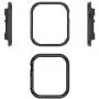 Leotop Compatible with Apple Watch Case 38mm 42mm, Compatible iWatch Bumper Metal Protective Cover Aluminum Alloy Frame Bling Shiny Protector Compatible Apple Watch Series 3/2/1(Matte Black, 38mm)