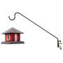 Ashman Black Deck Hook 37 Inches Length 1/2 Inch Diameter, Made of Premium Metal, Super Strong, Ideal for Bird Feeders, Plant Hangers, Hanging Baskets, Humming Bird Feeders attaches to Deck Railing