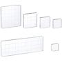Whaline 6 Pieces Acrylic Stamp Block Clear Stamping Tools Set with Grid Lines for Scrapbooking Crafts Card Making, Assorted Sizes