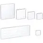Whaline 6 Pieces Acrylic Stamp Block Clear Stamping Tools Set with Grid Lines for Scrapbooking Crafts Card Making, Assorted Sizes
