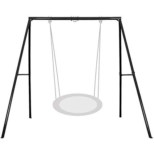 IKARE Heavy Duty Metal Swing Frame，Extra Large Swing Stand for Kids and Adults, Supports up to 440 LBS, Fits for Most Swings, Great for Indoor and Outdoor Activities, Garden, Backyard, Playground