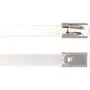 Amariver 100 Pieces 304 Stainless Steel Zip Ties Cable Ties Multi Functional Cable Straps Locking Metal Zips Ties for Cables and Wires Amariver 100 Pieces 304 Stainless Steel Zip Ties Cable Ties Multi Functional Cable Straps Locking Metal Zips Ties for Cables and Wires