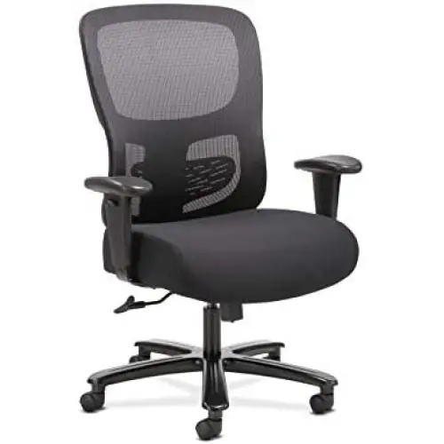 Sadie Big and Tall Office Computer Chair, Height Adjustable Arms with Adjustable Lumbar, Black (HVST141) Sadie Big and Tall Office Computer Chair, Height Adjustable Arms with Adjustable Lumbar, Black (HVST141)