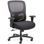 Sadie Big and Tall Office Computer Chair, Height Adjustable Arms with Adjustable Lumbar, Black (HVST141)