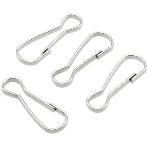 304 Stainless Steel Spring Hooks,FDXGYH 100pcs 25mm/1inch Metal Spring Lanyard Hook for Purse Zipper Pull/DIY Jewelry Basics Lanyard/ID Card Key Chain Clip Parts/Photographic Cloth ect 304 Stainless Steel Spring Hooks,FDXGYH 100pcs 25mm/1inch Metal Spring Lanyard Hook for Purse Zipper Pull/DIY Jewelry Basics Lanyard/ID Card Key Chain Clip Parts/Photographic Cloth ect