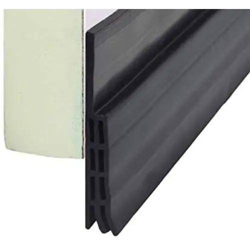 VITAM AMO Door Sweep, Door Draft Stopper, Weather Stripping No Tools Required 2'' Width x 39'' Length Easy Cut to Size (Seal Door Bottom-Black)