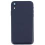 Group Vertical Replacement Back Glass Midframe Housing Full Assembly Compatible with Apple iPhone XR (A1984, A2105, A2106, A2108) (6.1'') (Black)