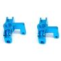 Ctzrzyt for 1:14 144001 RC Car Upgrade Parts Metal Steering Swing Arm Base C Rear Hub Seat Servo Pull Rod,Blue
