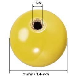 uxcell Joystick Ball Top Handle Rocker Round Head Arcade Fighting Game DIY Parts Replacement Yellow