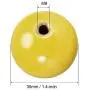 uxcell Joystick Ball Top Handle Rocker Round Head Arcade Fighting Game DIY Parts Replacement Yellow