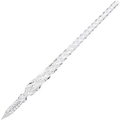 Molshine Handmade High Borosilicate Glass Glass Dip Pen Glass Signature Pen Business Present (white) Molshine Handmade High Borosilicate Glass Glass Dip Pen Glass Signature Pen Business Present (white)