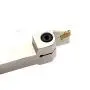 OSCARBIDE 1/2'' Heavy Duty Indexable Grooving Parting Holder Nickel Plated QA08R-20 Right -Hand Lathe Cut Off Tool with Carbide Insert GTN-2, 1 Piece