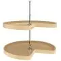 Rev-A-Shelf 6472-28-15-52 28-Inch Wide Polymer 2-Shelf Adjustable Telescoping Kidney Lazy Susans Corner Organizer, Almond Rev-A-Shelf 6472-28-15-52 28-Inch Wide Polymer 2-Shelf Adjustable Telescoping Kidney Lazy Susans Corner Organizer, Almond