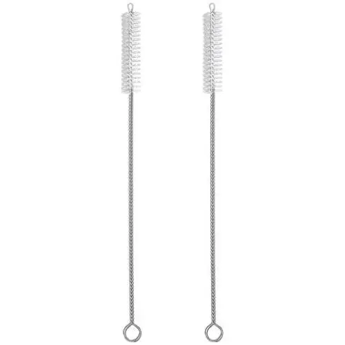 2 Qty Drink Straw Cleaning Brush - Bristle Cleaner for Stainless Steel Drinking Straws 2 Qty Drink Straw Cleaning Brush - Bristle Cleaner for Stainless Steel Drinking Straws