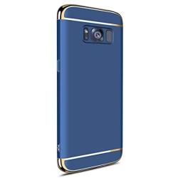 Galaxy S8 Case, 3 in 1 Hybrid Hard Plastic Case Ultra Thin and Slim Anti-Scratch Matte Finish Back Cover for Samsung Galaxy S8 (5.8)(2017) - Blue