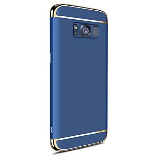 Galaxy S8 Case, 3 in 1 Hybrid Hard Plastic Case Ultra Thin and Slim Anti-Scratch Matte Finish Back Cover for Samsung Galaxy S8 (5.8)(2017) - Blue
