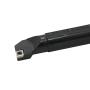 Accusize Industrial Tools 1 by 12 Rh Sclcr Indexable Boring Bar Plus 10 Pc Ccmt32.5 Carbide Black and Yellow Inserts, Cvd Coating, P252-S408ins
