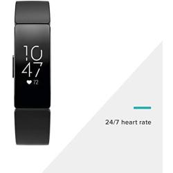 Fitbit Inspire HR Heart Rate and Fitness Tracker, One Size (S and L Bands Included), 1 Count