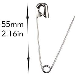 Waycreat Large Safety Pins 55mm/ 2.2 inch 150 Pieces