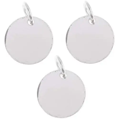 Fityle 925 Sterling Silver Blanks Round Circle Metal Coin Stamping Blank and Crafting Tags Pendants Charms Findings 6mm 8mm 10mm - 3 Pieces 6mm Fityle 925 Sterling Silver Blanks Round Circle Metal Coin Stamping Blank and Crafting Tags Pendants Charms Findings 6mm 8mm 10mm - 3 Pieces 6mm