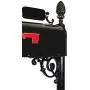 Charleston Large Mailbox & Post System – Black Rust Resistant Mailbox – Includes Address Plaque, Numbers, Scroll & Mounting Hardware – Metal Mailbox with Pineapple Finial Charleston Large Mailbox & Post System – Black Rust Resistant Mailbox – Includes Address Plaque, Numbers, Scroll & Mounting Hardware – Metal Mailbox with Pineapple Finial