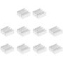uxcell Electronics Cooler Heatsink for MOS GPU IC Chip Silver 7 x 7 x 3 mm 10pcs