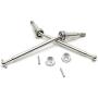 Essenc RC Car Metal Front CVD Drive Shaft Set Accessory Spare Parts 30-WJ02 for Hosim 9130 RC Car