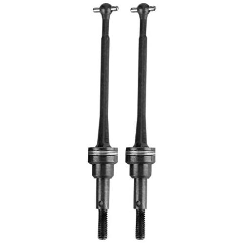 RC Car Drive Shaft, 2pcs Front Universal Drive Shaft Metal Transmission Shaft for WLtoys 1/12 12423 Remote Control Car Accessory(Black0090BL)
