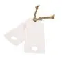 White Gift Tags, 100 PCS Kraft Paper Gift Tags Hollow Heart Wedding Favor Tags 9.5cm x 4.5cm with 100 Feet Jute Twine White Gift Tags, 100 PCS Kraft Paper Gift Tags Hollow Heart Wedding Favor Tags 9.5cm x 4.5cm with 100 Feet Jute Twine