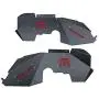 JROAD Compatible with Jeep Wrangler Inner Fender, Front Fender Liners, Aluminum,with 4 LED Lights for 2007-2018 Wrangler Accessories JK JKU Sport Sahara Rubicon 2/4 Doors JROAD Compatible with Jeep Wrangler Inner Fender, Front Fender Liners, Aluminum,with 4 LED Lights for 2007-2018 Wrangler Accessories JK JKU Sport Sahara Rubicon 2/4 Doors